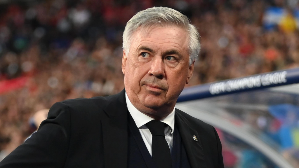 Ancelotti durante un partido