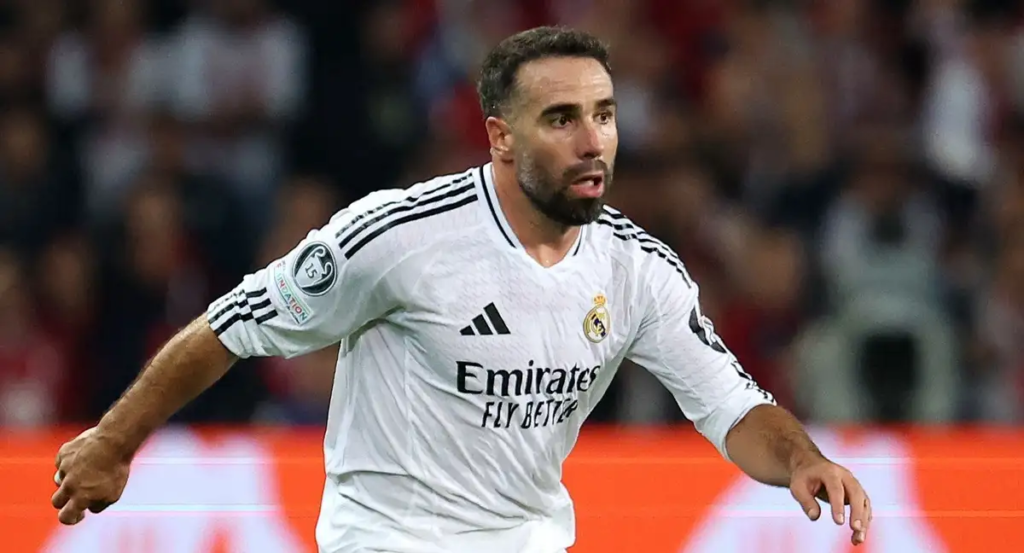 Carvajal con el Real Madrid