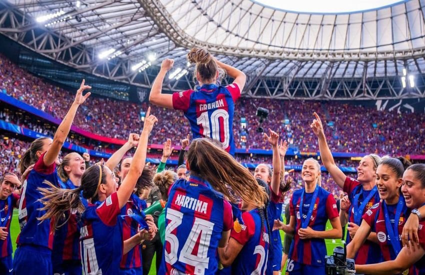 Barça ganando la champions