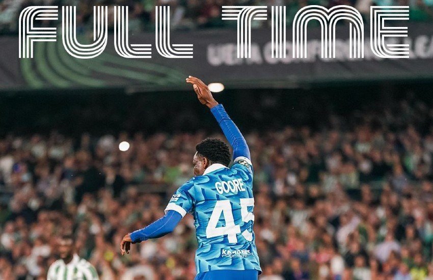 Real Betis 0-1 Gante. | Fuente: X (KAAGents)