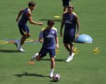 Entrenamiento Atlético de Madrid sin porteros y sin Julian Alvarez