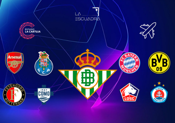 Estos son los rivales del Real Betis para la fase liguera de la UEFA Champions League